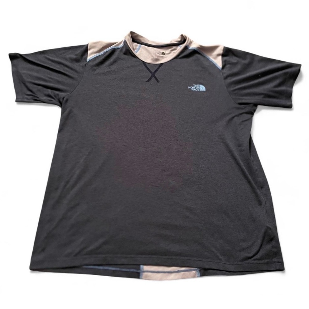 The North Face Blue & White Flashdry Shirt Logo Mens Size M